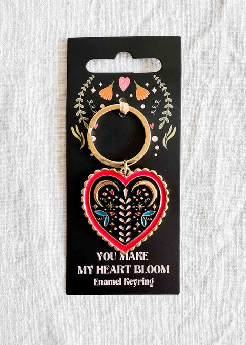 Porte clé Folk heart