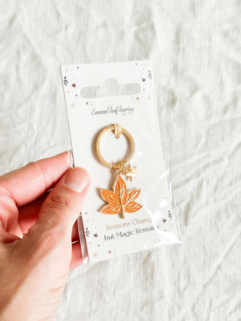 Porte clé - Feuille d'automne