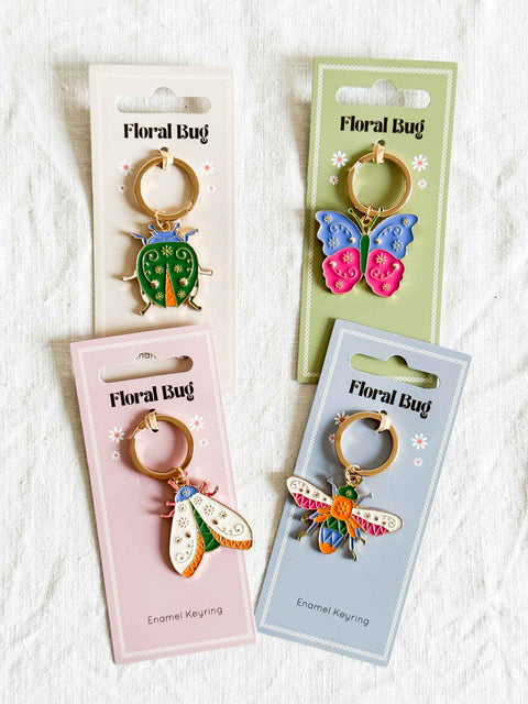 Porte clé - Floral bug