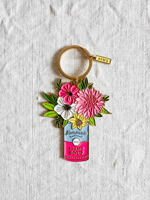 Porte clé Flower can