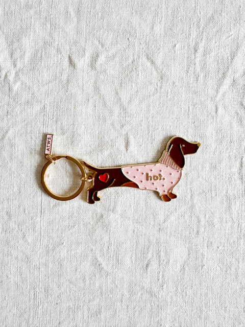 Porte clé Hot daschund