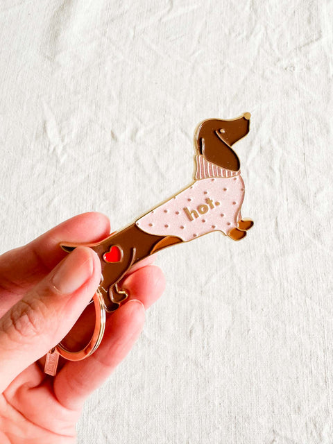 Porte clé Hot daschund