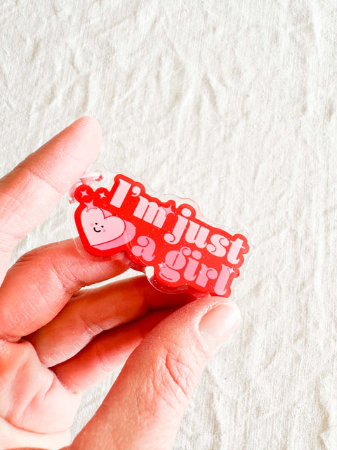Porte clé epoxy - I'm just a girl