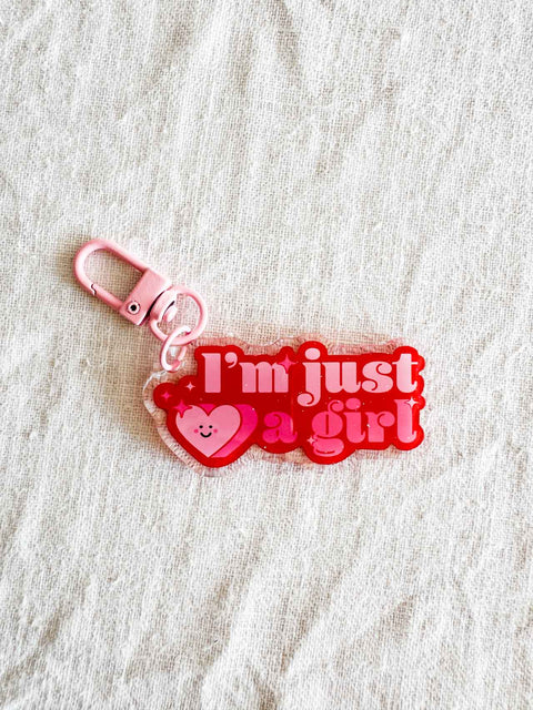 Porte clé epoxy - I'm just a girl