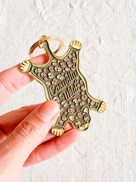 Porte clé Léopard carpet