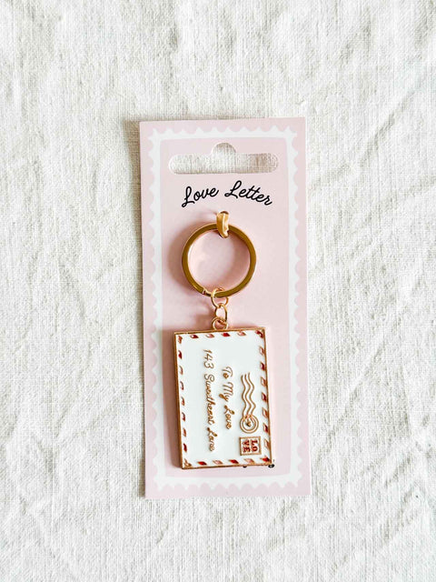 Porte clé Lettre d'amour