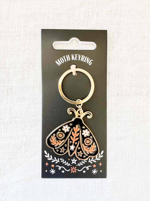 Porte clé Papillon de nuit folk