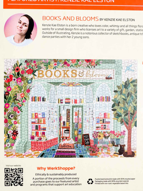 Puzzle 1000p - Books & bouquets