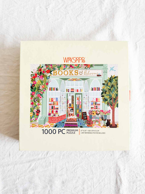 Puzzle 1000p - Books & bouquets