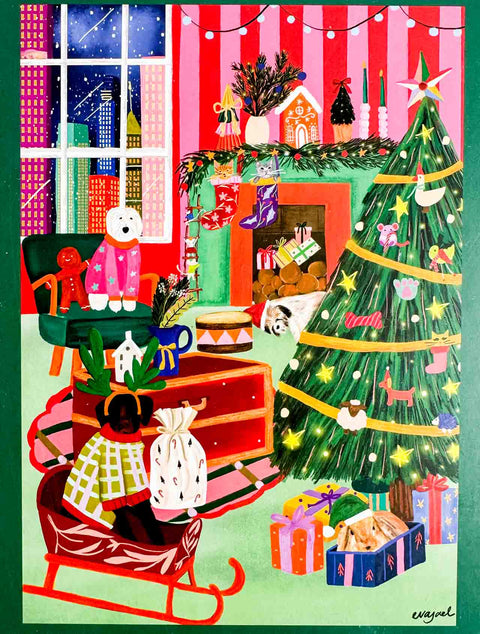 Puzzle 1000p - Furry & festive