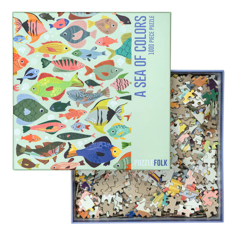 Puzzle 1000p A sea of colors