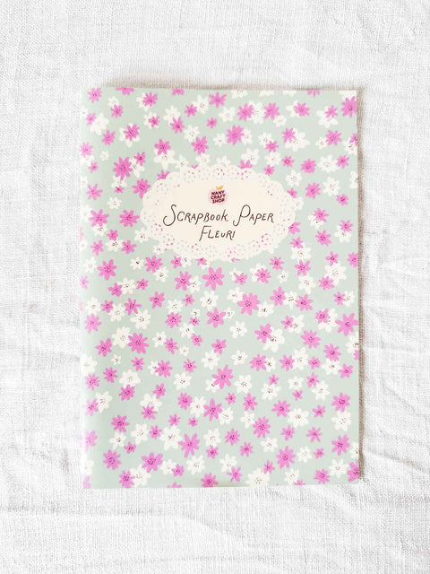 Scrapbook paper 20 motifs fleuris