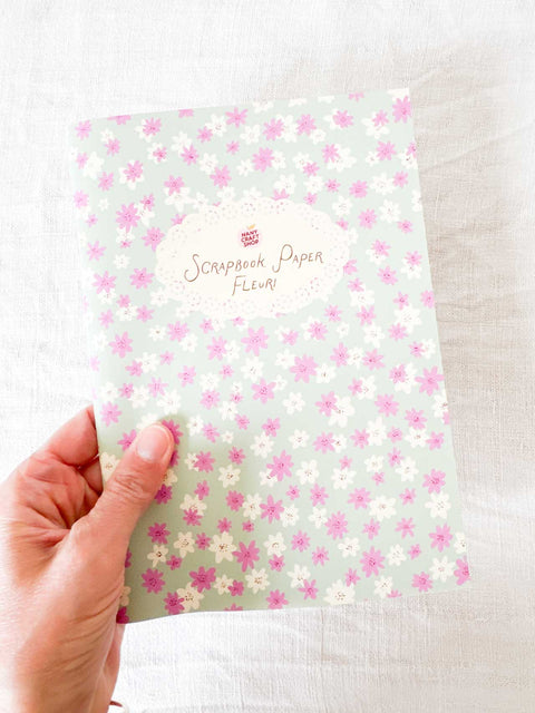 Scrapbook paper 20 motifs fleuris