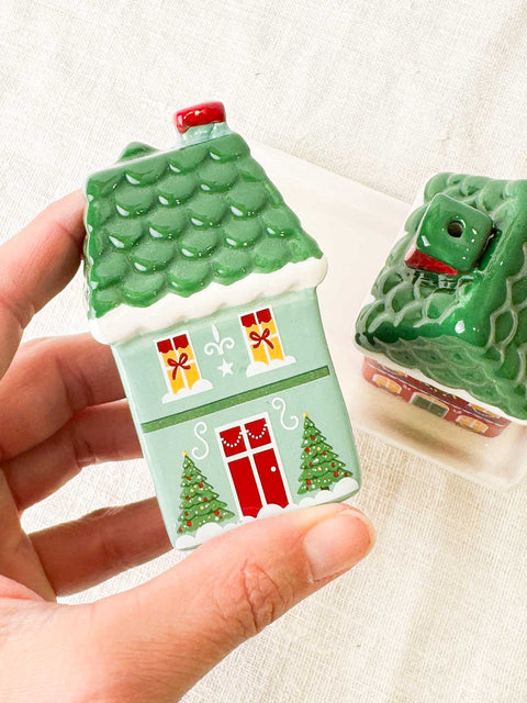 Salière poivrière Maison de noël