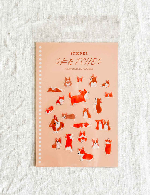 Mini stickers - Corgi