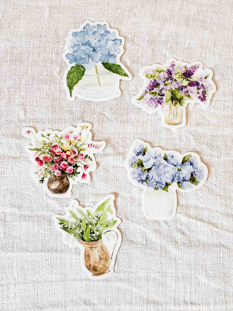Stickers Aquarelle Fleurs - Emily lex