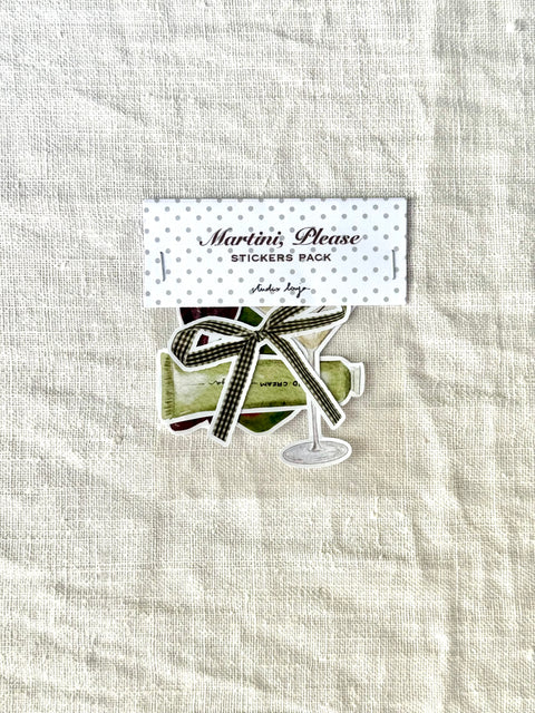 Lot 5 stickers - Martini please