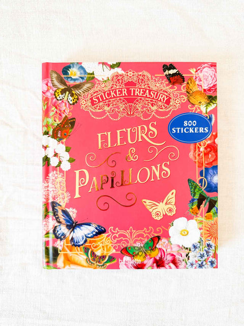 800 Stickers Fleurs & papillons