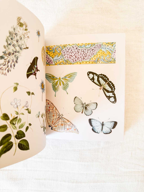 800 Stickers Fleurs & papillons