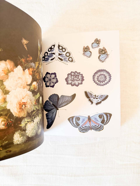 800 Stickers Fleurs & papillons