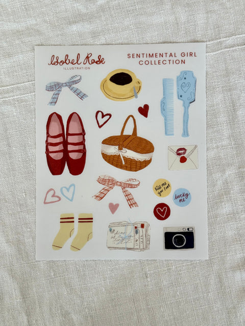 Planche stickers Isobel Rose