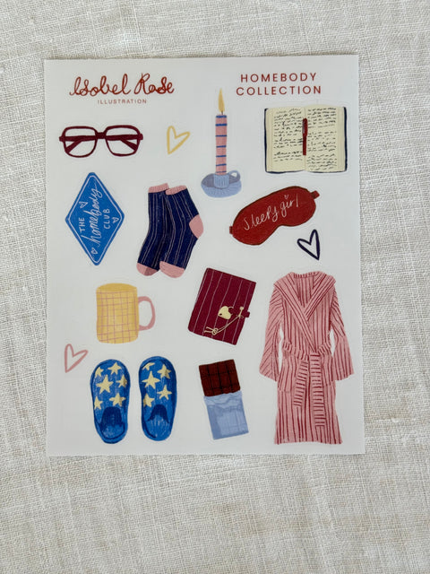 Planche stickers Isobel Rose