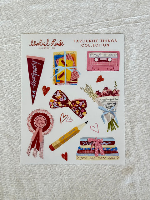 Planche stickers Isobel Rose