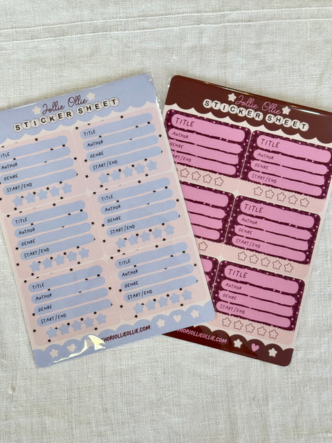 Planche de stickers Book review