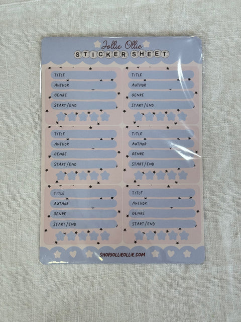 Planche de stickers Book review