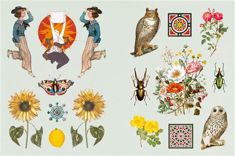 Livre de stickers Vintage