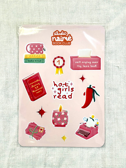Planche stickers Book club