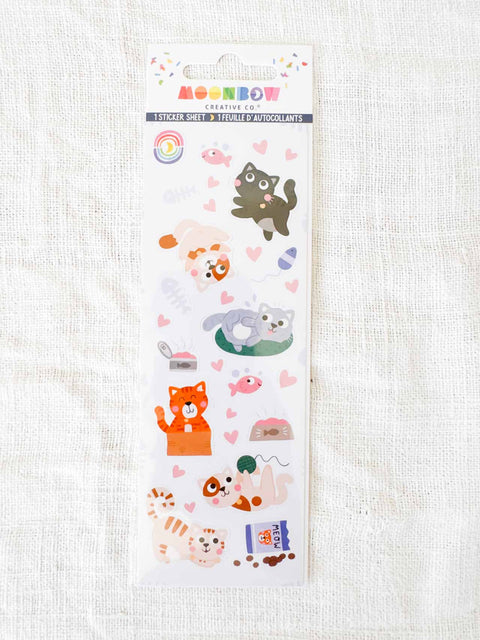 Stickers Cat love Snacks