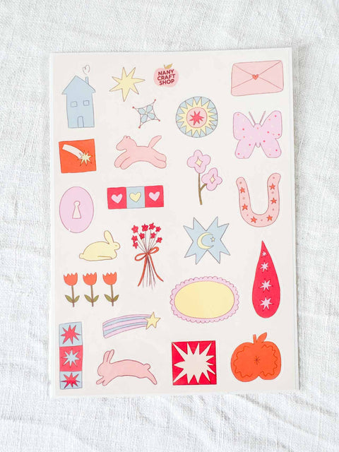 Planche stickers A5 Chance