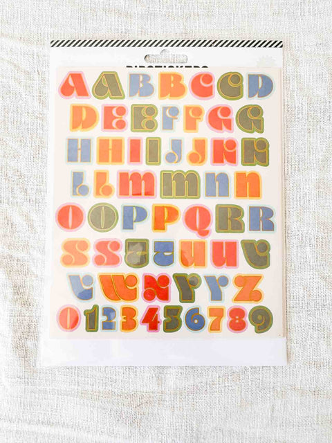 Stickers Circle Grand alphabet