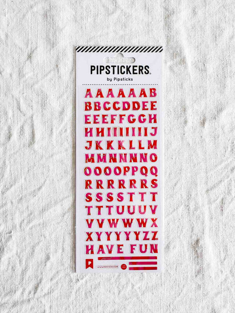 Stickers Lettres - Hot lava