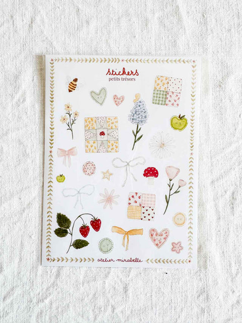 Planche Stickers - Petits trésors