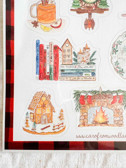 Planche stickers A5 - Noël
