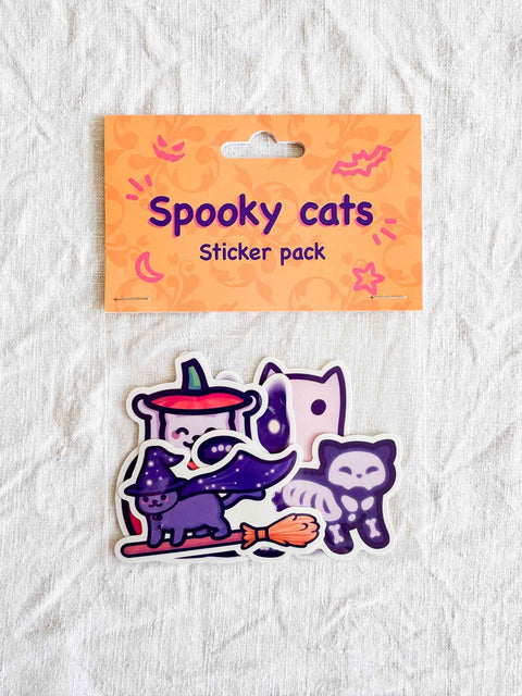 Stickers pack - Spooky cats