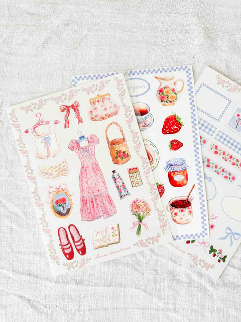 Planche Stickers Printemps