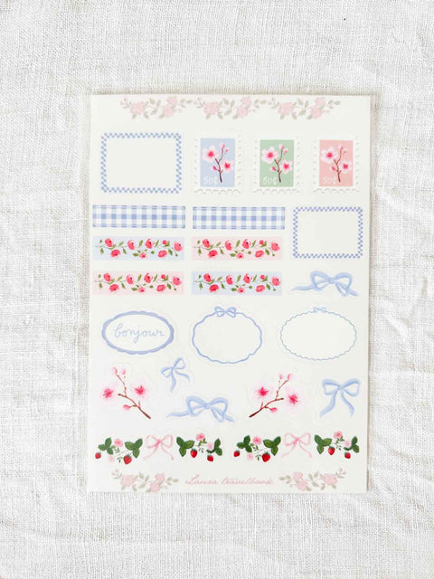 Planche Stickers Printemps