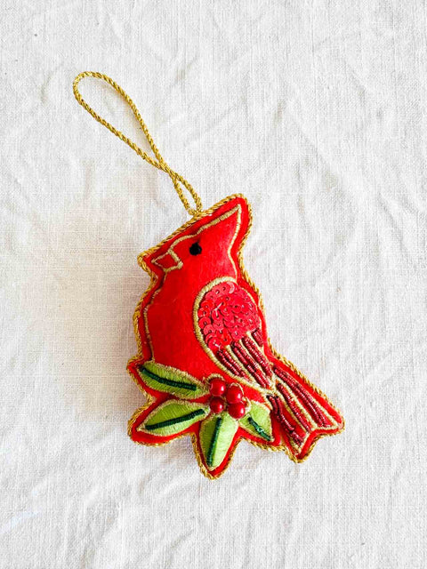 Suspension Oiseau Brodé