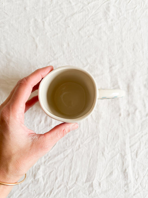 118955 - Tasse céramique - Fleurs Bleu
