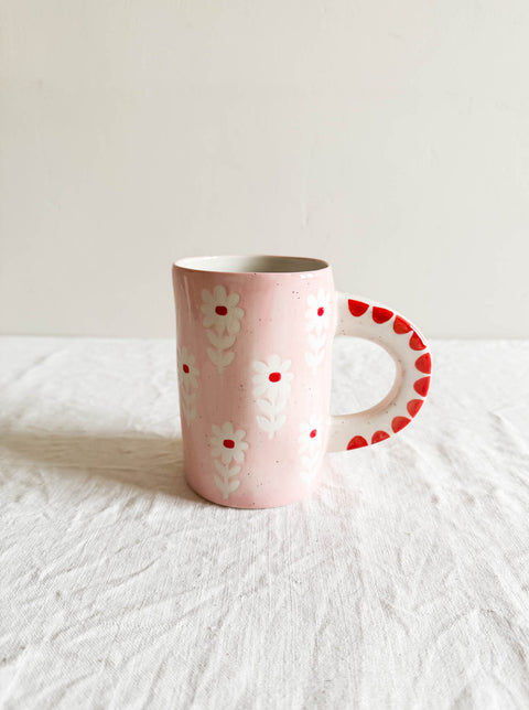 Tasse céramique - Multi Fleurs Rose