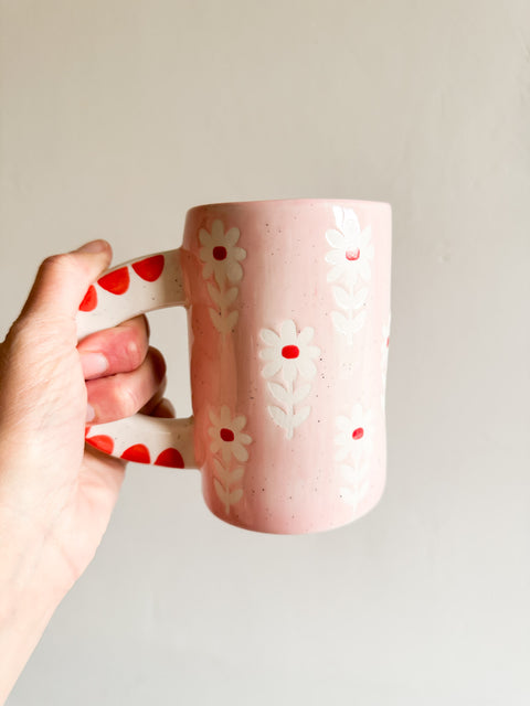 Tasse céramique - Multi Fleurs Rose