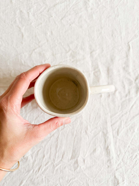Tasse céramique - Fleur Verte