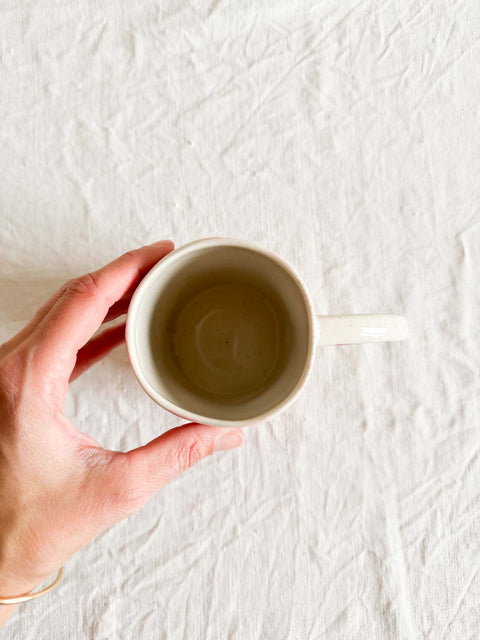 118956 - Tasse céramique - Rayé rose