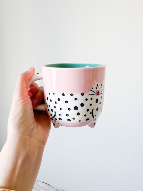 Tasse Chat pois
