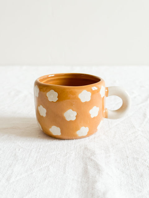 Tasse Nini Fleurs Marron Beige