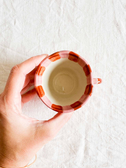 Tasse Nini Rayé Rose