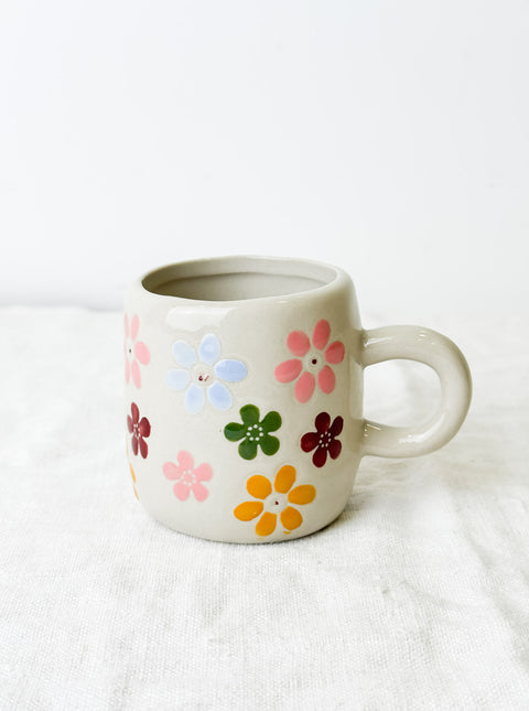 Tasse Millie Multi fleurs Crème